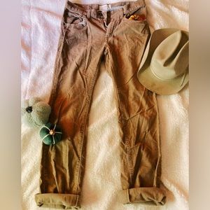 5/$25 🎀 vintage low rise corduroy neutral pants Sonoma 26 Women’s boyfriend cut